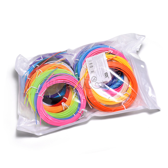 Набор пластика для ручки 3D (20 цветов по 5 м)