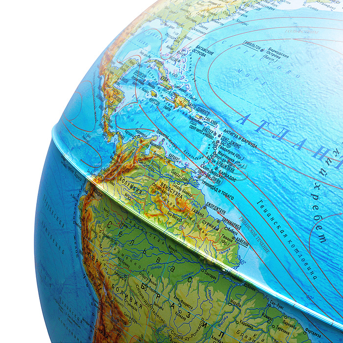 Интерактивный глобус Земли физико-политический 320мм с подсветкой от сети. Очки виртуальной реальности (VR) в комплекте
