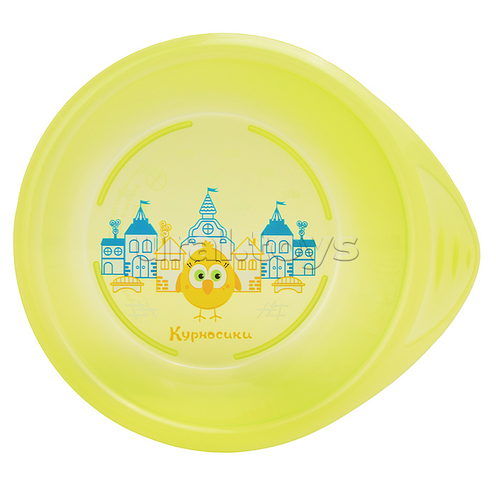 Тарелочка детская для первых блюд на присоске, ассорти,