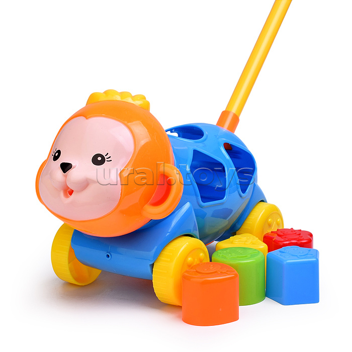 Каталка 9204 "Обезьянка" (головоломка с блоками) в пакете