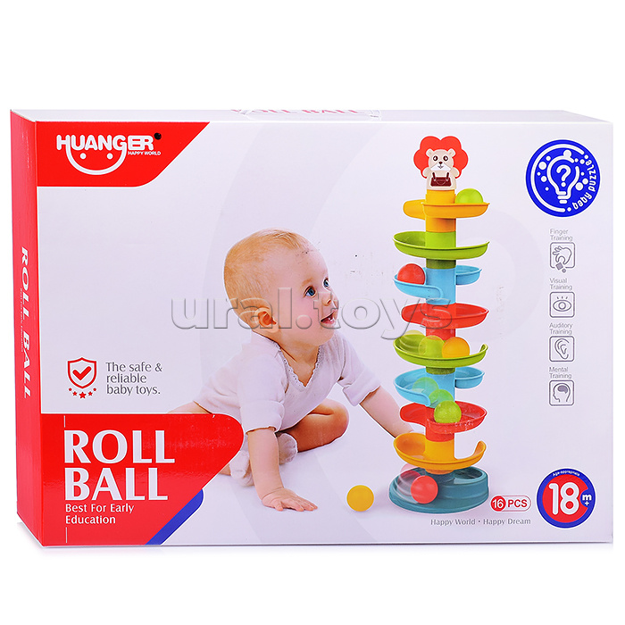 Развивающая игрушка горки "Львенок" в коробке