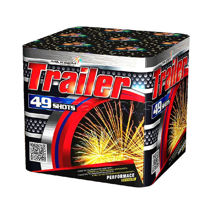 
Батарея салютов "Trailer" (1,2" х 49 залп.) * в кор. 2 шт. Срок до 01.02.28