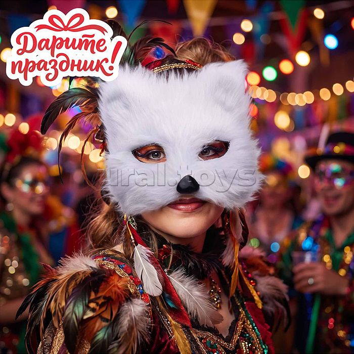 Карнавальная маска "Пушистая загадка"
