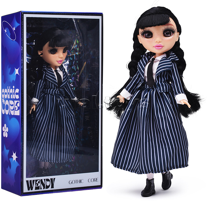 Модная кукла коллекция Glam Core, Венди Gothic Core, школьная форма, 27см