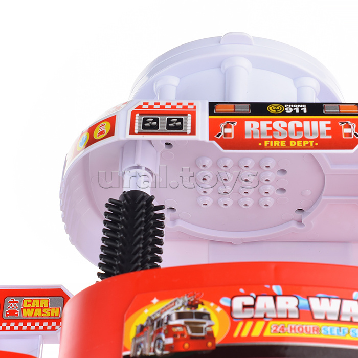 Парковка "Автомойка" в коробке (красный)