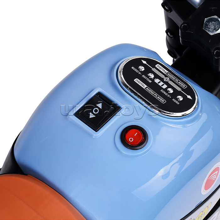 Электромобиль детский "Байк" (цвет синий)