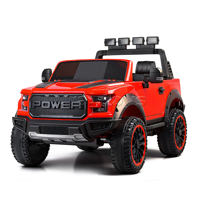 Электромобиль "Мощность скорости" на аккумуляторе, с р/у управлением, в коробке (красный)