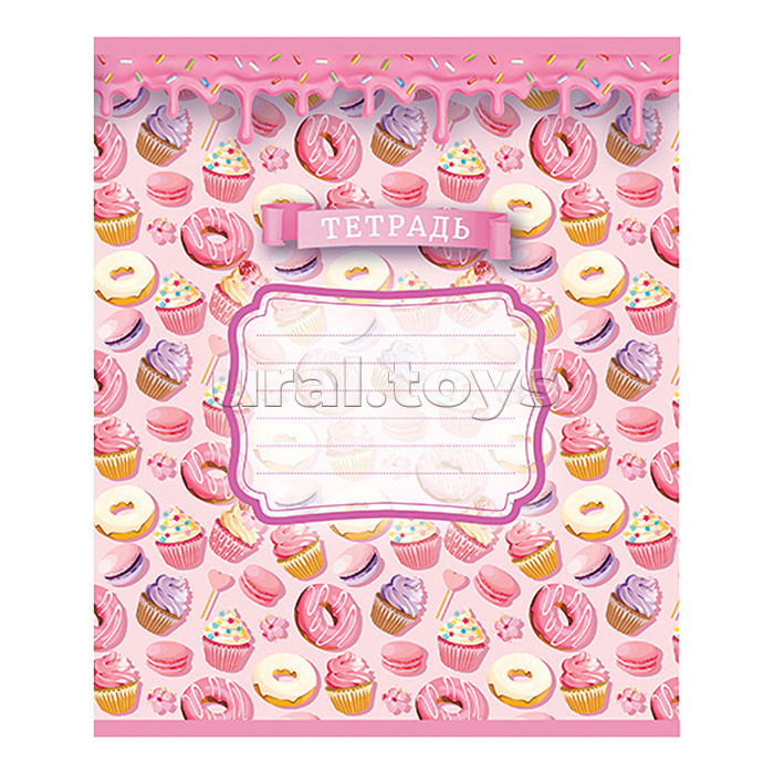 Тетрадь 12л. клетка "Пироженка"