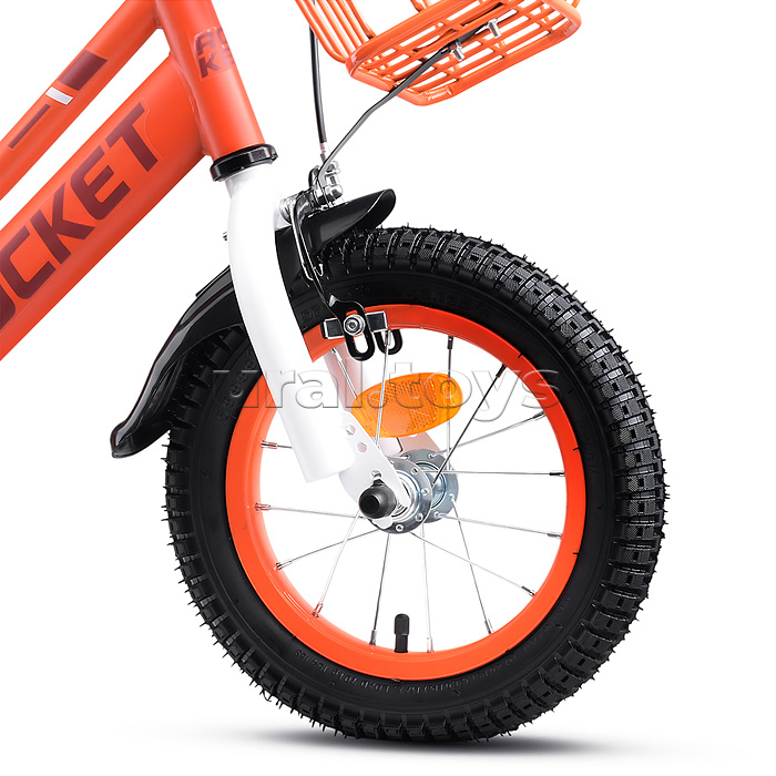 Велосипед 12" Rocket Basic, цвет коралловый
