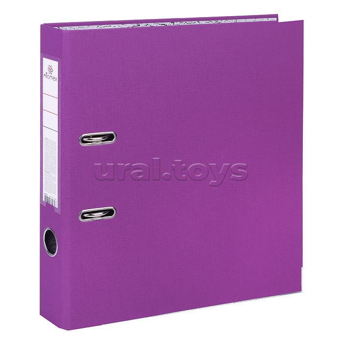 Папка с арочным механизмом A4 50 мм PP разобранная, металлическая окантовка, запечатка форзаца, наварной карман с этикеткой, фиолетовая Папка с арочным механизмом A4 50 мм PP разобранная, металлическая окантовка, запечатка форзаца, наварной карман с этикеткой, фиолетовая