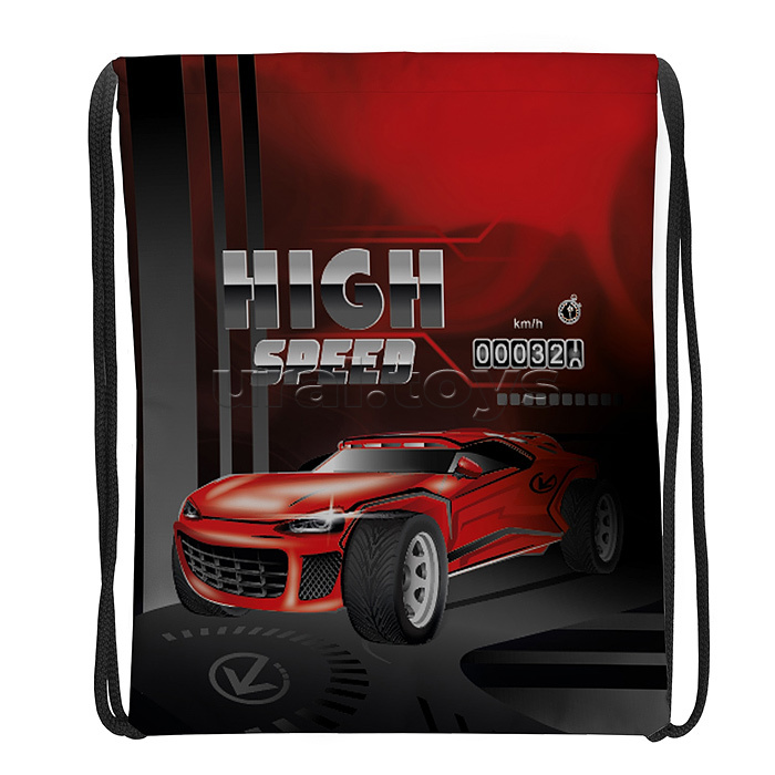 Мешок для обуви "Красная машина" 330х420мм, для удобства хранения есть петля для подвеса, полиэстер, 210 ден, обладает водоотталкивающими свойствами. Имеется одно основное отделение, затягивающееся с помощью текстильных шнурков, также выполняющих функцию 