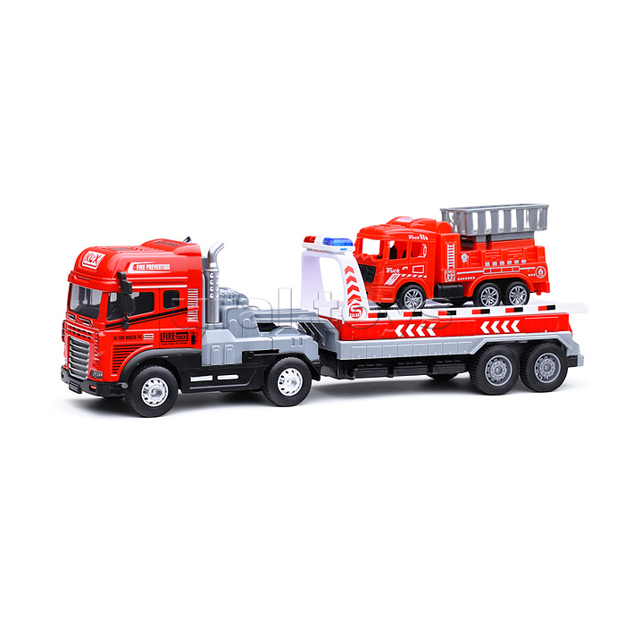 Эвакуатор "Пожарная служба-2" (свет, звук) в коробке