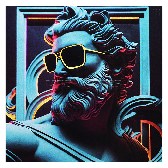 Картина по номерам 30х30 "Объективный взгляд" с поталью (21 цвет)