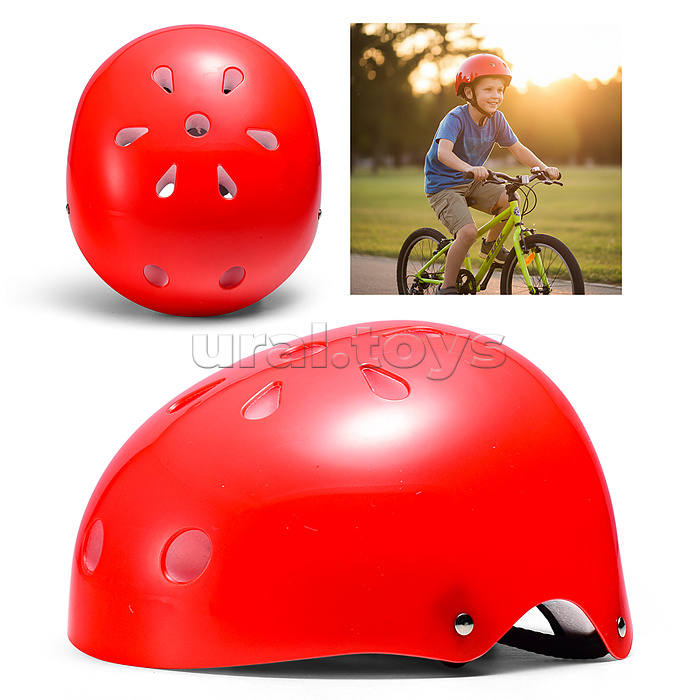 Защитный шлем "Цветок" (цвет красный)