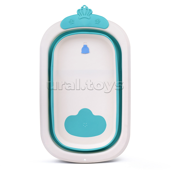 Ванночка для купания (цвет: белый/голубой), в пакете