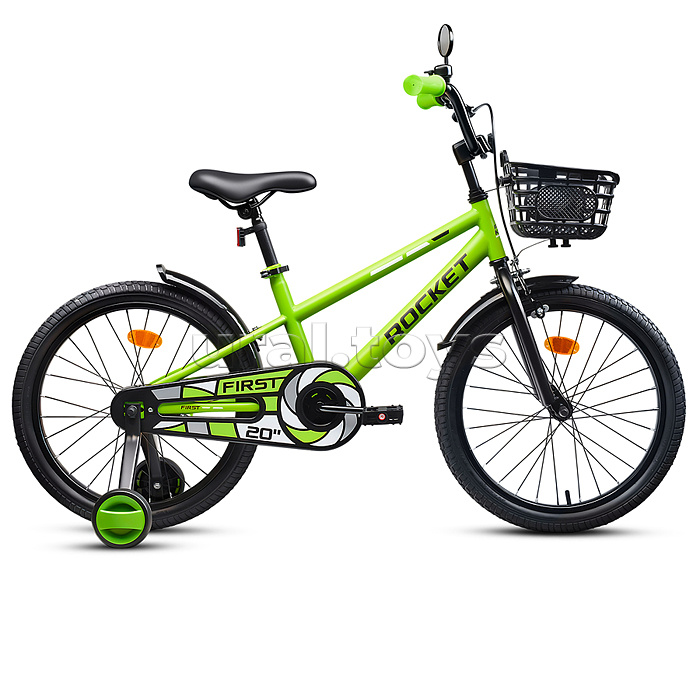 Велосипед 20" Rocket First, цвет зеленый