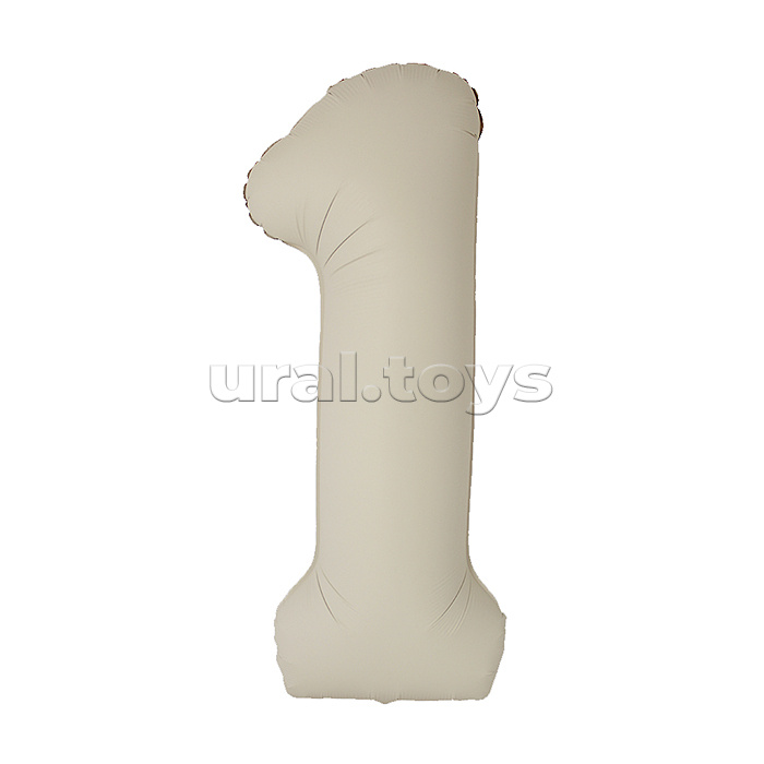 Шар (40''/102 см) Цифра, 1 Slim, Кремовый Латте, Матовый, 1 шт. в уп. Шар (40''/102 см) Цифра, 1 Slim, Кремовый Латте, Матовый, 1 шт. в уп.