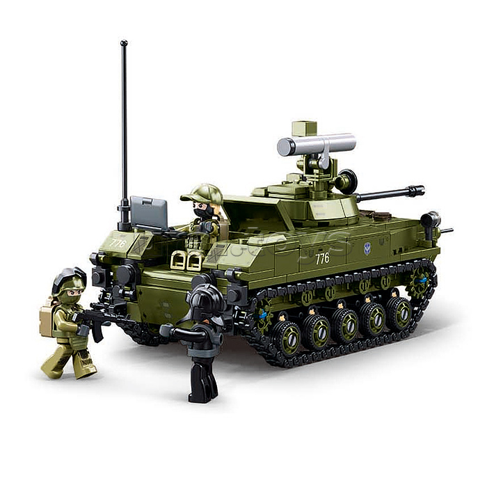 Конструктор "Танк "Боевой экипаж" (51 дет.) в коробке