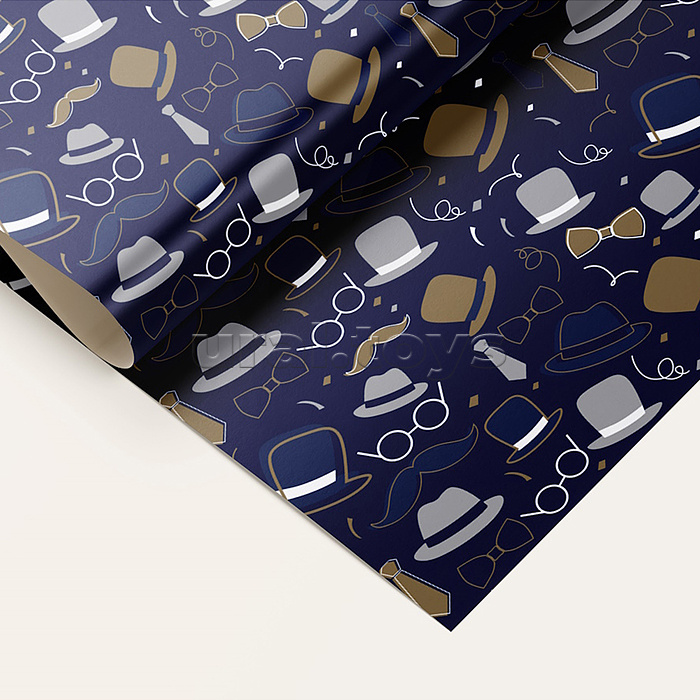 Упаковочная бумага. Современная коллекция, в ассортименте (70х100, 10л, 5+0, 5 диз )