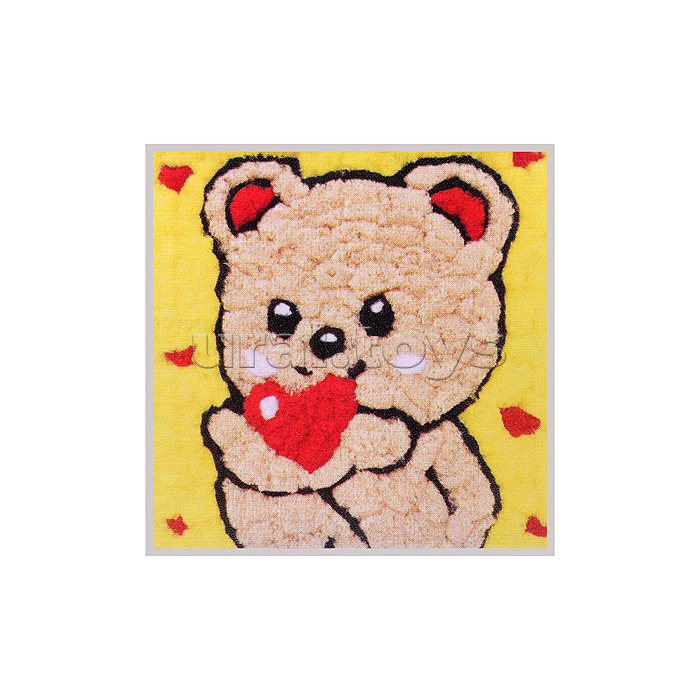Набор творческая мастерская 22х22см "Влюблённый мишка"