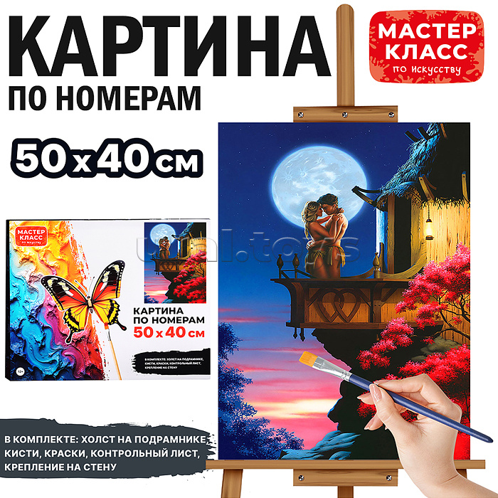 Набор для рисования "Картина по номерам 50х40 см. Любовь" Набор для рисования "Картина по номерам 50х40 см. Любовь"