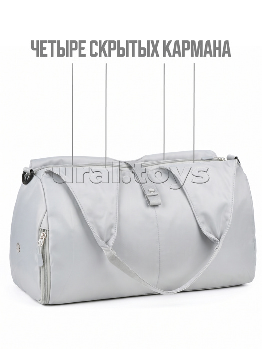 Сумка спортивная (текстиль) цвет зеленый