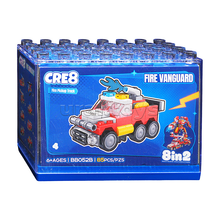 Конструктор "Робот-пожарный" 8 в 1 в коробке