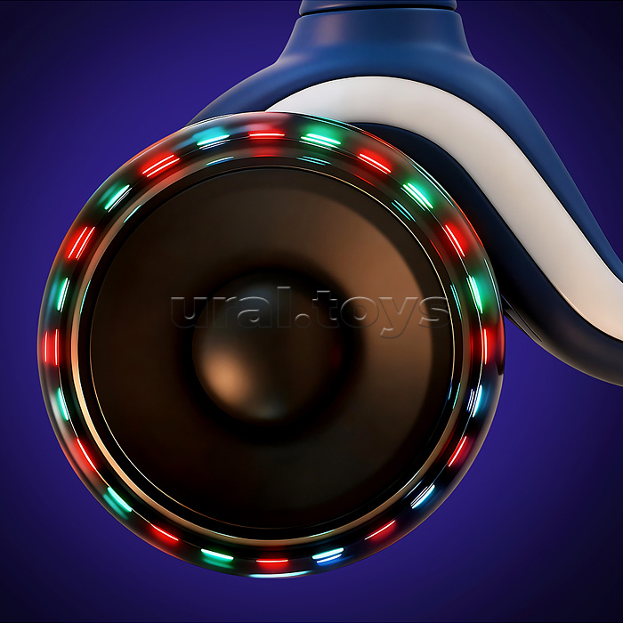 Самокат 3-х колесный ROCKET,колеса PU со светом, цвет синий