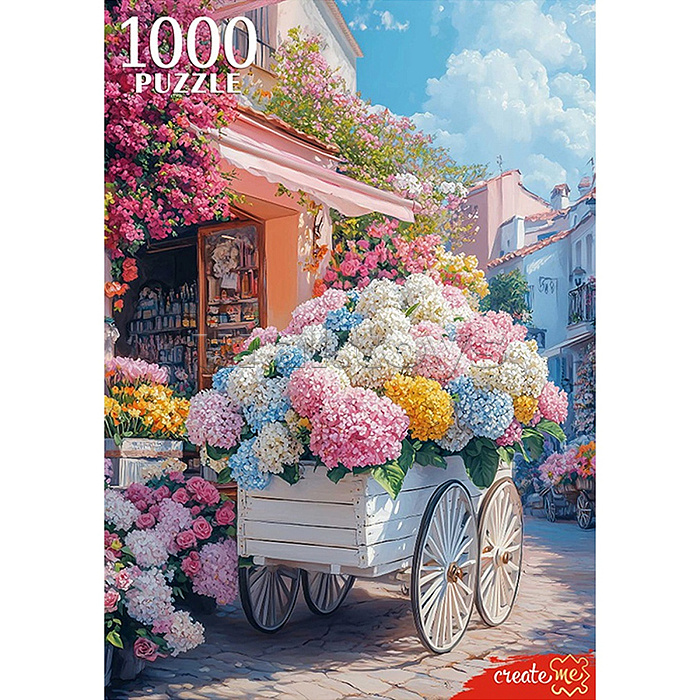 Пазлы 1000 "Цветочная лавка"