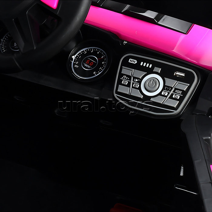 Электромобиль детский "Покоритель гор" (цвет розовый)