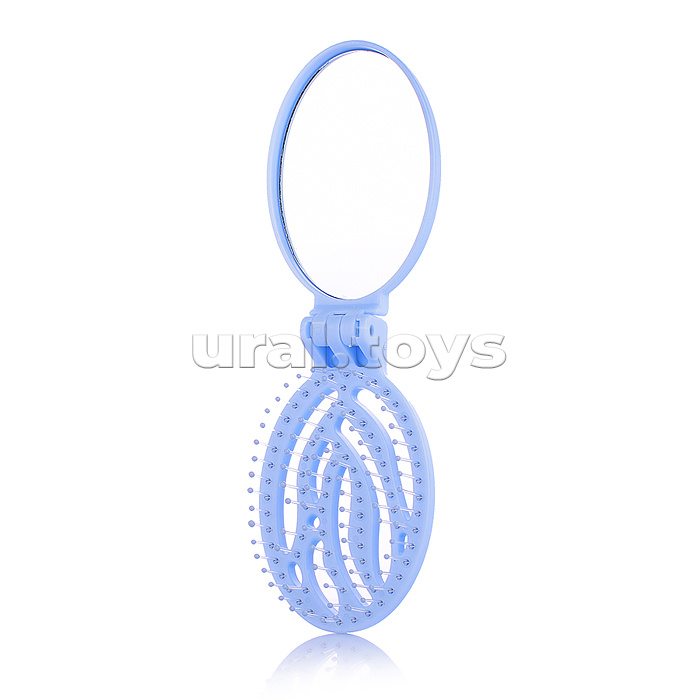 Расческа "Единорожка" с зеркалом, складное