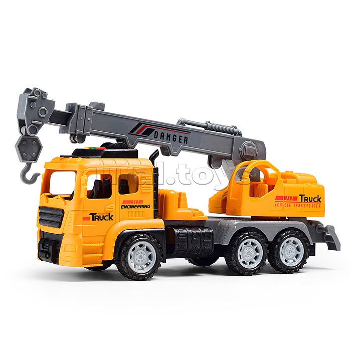 Машина "Автокран" (свет, звук) в коробке