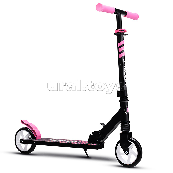 Самокат детский ROCKET, алюминиевый, колеса PU, 145 мм, розовый