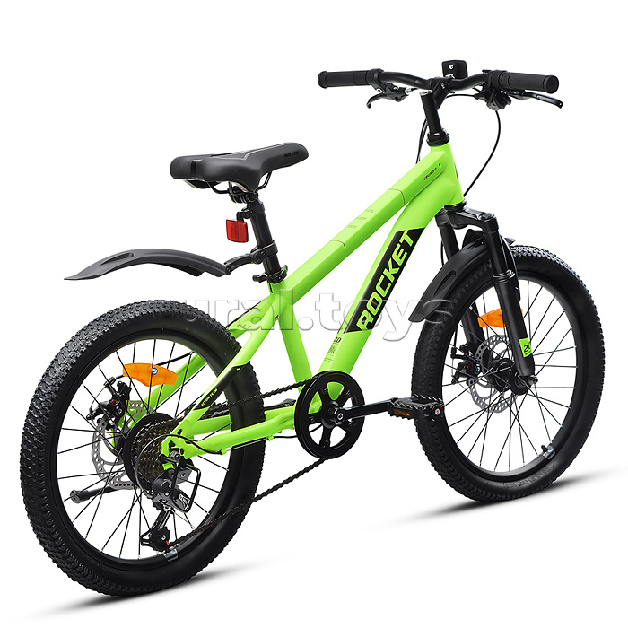 Велосипед 20" Rocket Crux 3.0 , цвет зеленый, размер 11"