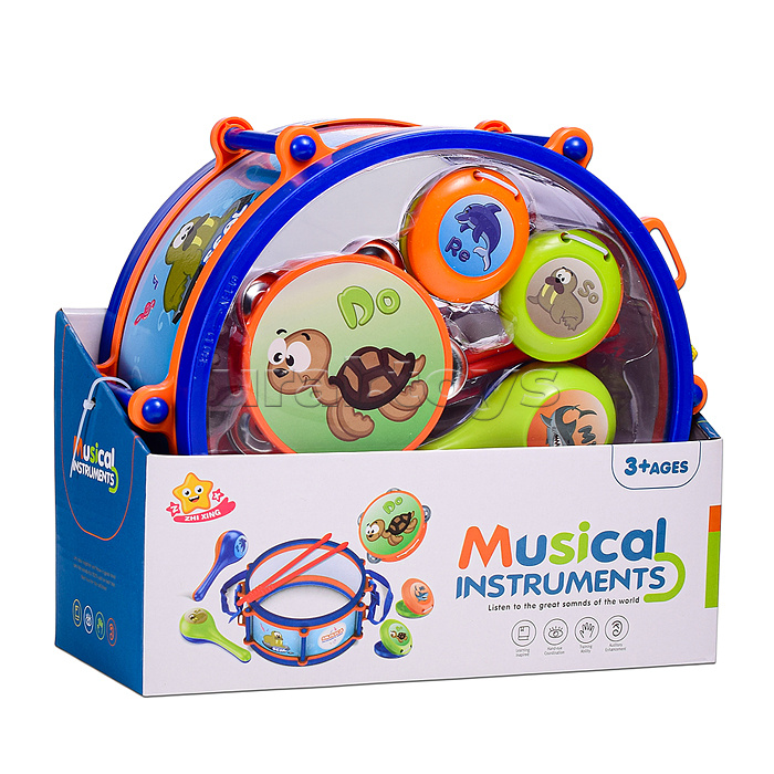 Набор музыкальных инструментов "Вечериночка" в коробке