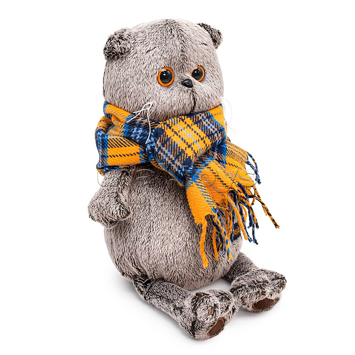 Кот Басик и шарф в клеточку Кот Басик и шарф в клеточку