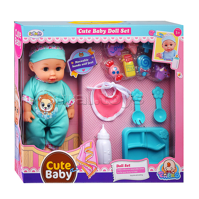 Пупс "Рома" (пьет, писает) с аксессуарами, в коробке