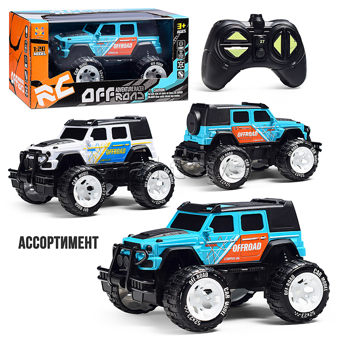 Машина "Мега джип" р/у, 27 MHz, в коробке