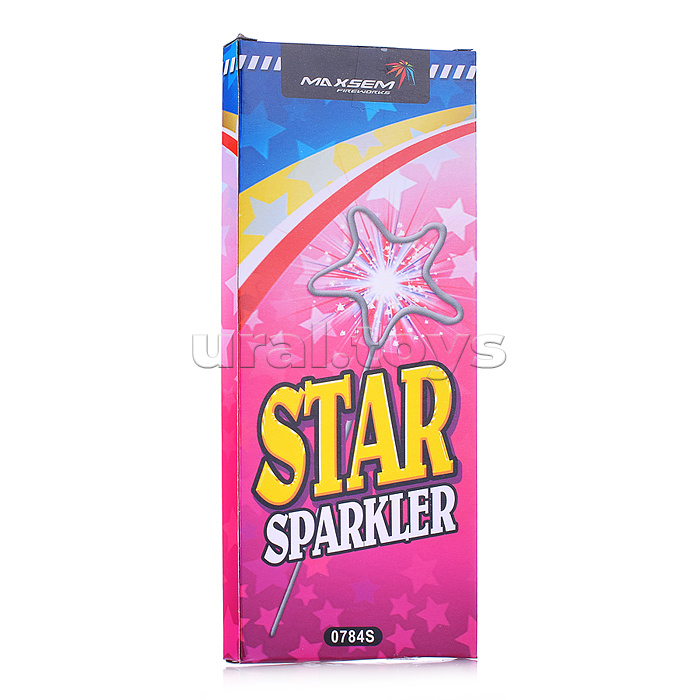 Бенгальские огни "Star" 170 мм ("Звезда", в уп. 2 шт.) * в кор. 150 уп. Срок до 01.02.27 Бенгальские огни "Star" 170 мм ("Звезда", в уп. 2 шт.) * в кор. 150 уп. Срок до 01.02.27