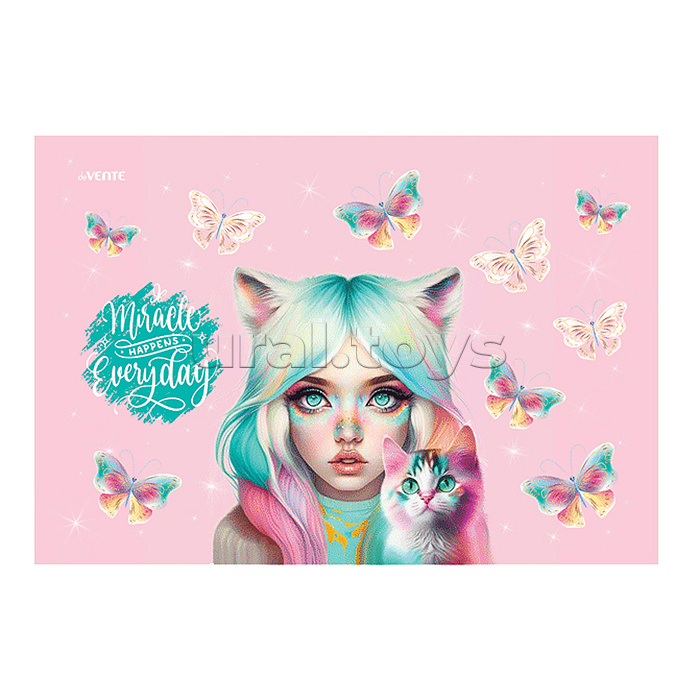 Накладка на стол "Miracle" 43x29 см, пластиковая 500 мкм, с цветным рисунком Накладка на стол "Miracle" 43x29 см, пластиковая 500 мкм, с цветным рисунком