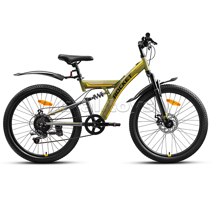 Велосипед 24" Rocket Azkar Pro, цвет хаки, размер 15"