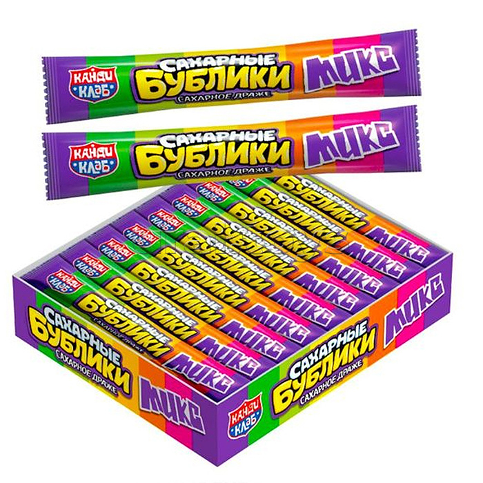 Сахарное драже "Сахарные Бублики" Микс 23гр (20шт)