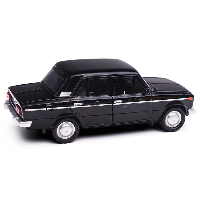 Машина металл ВАЗ-2106 Жигули, 12 см (свет-звук, двер, черный) инерц., в коробке