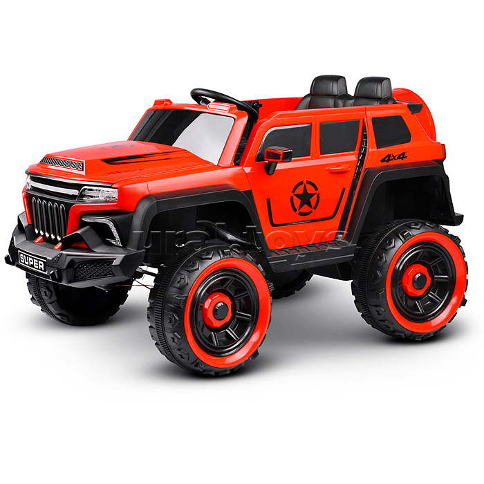 Электромобиль "Бархан" 12V7A с полным приводом, красный