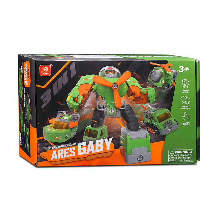 Конструктор "Робот" с отверткой, в коробке