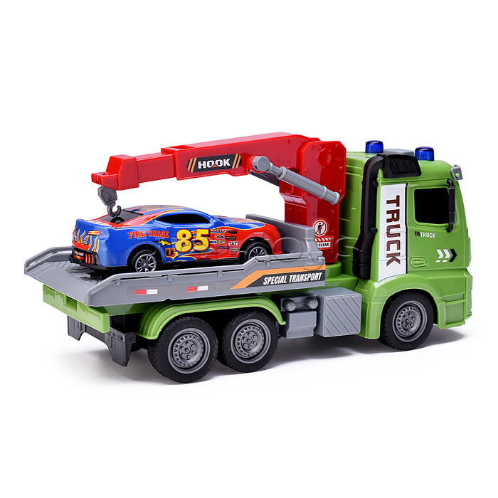 Машина "Автоперевозчик" на батарейках, в коробке