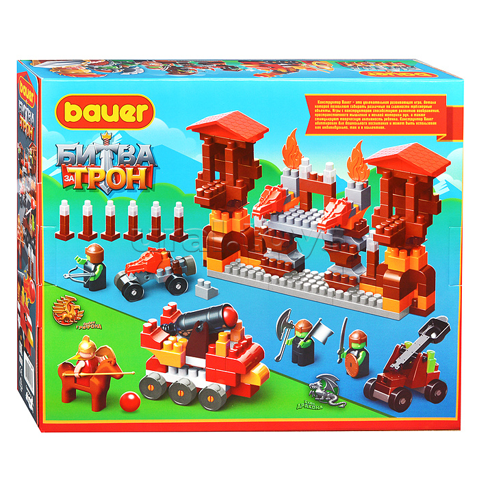 Конструктор 1084 "Битва за трон" (катапульта, пушка, машина, крепость)