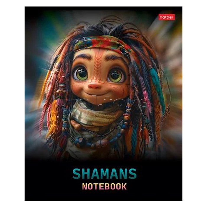 Тетрадь 48л. клетка "Шаманы" 5 диз.