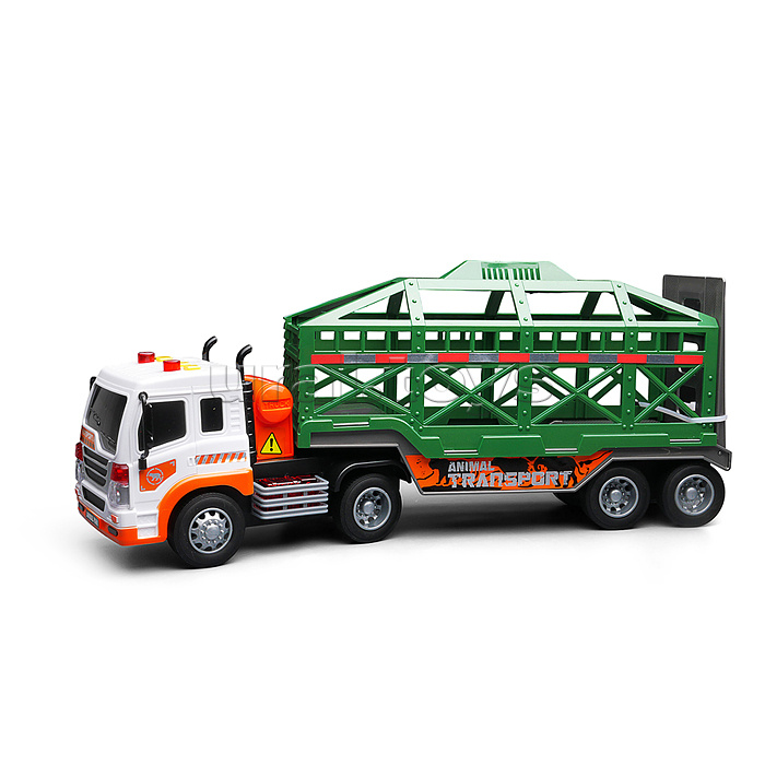 Машина "Трейлер" для перевозки животных, 1:16 (свет, звук) в коробке