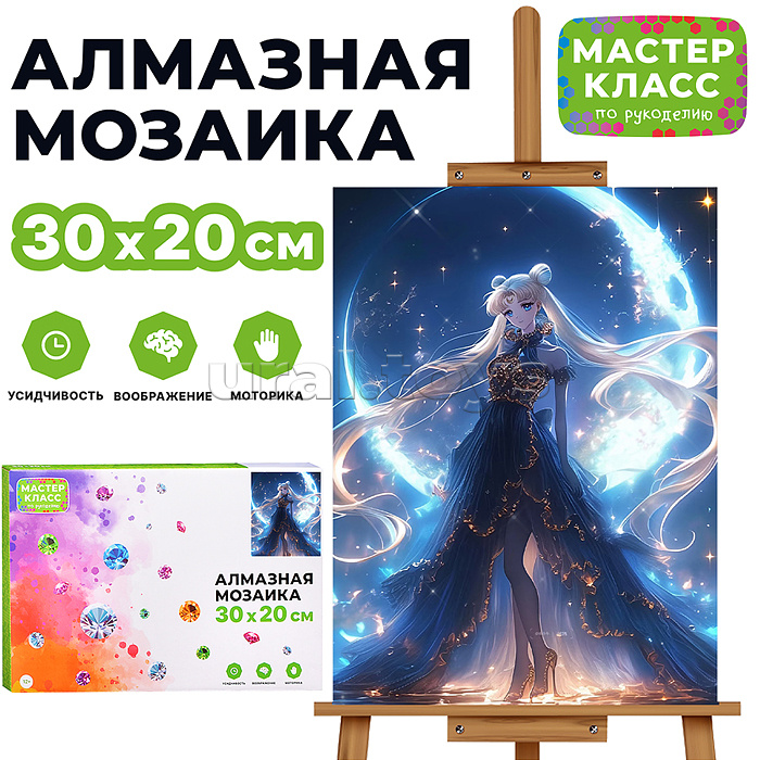 Мозаика алмазная "Аниме" 20*30см.